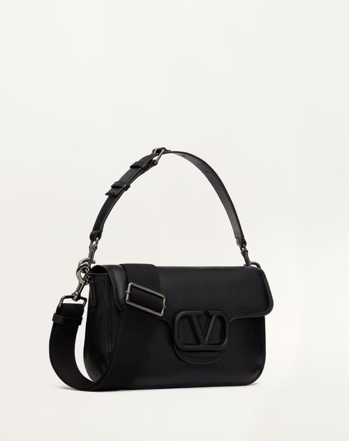 Valentino Garavani - Sac Porté Épaule Valentino Garavani Noir En Cuir Nappa - Noir - Homme - Sacs Porté Épaule