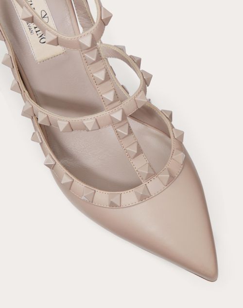 rockstud ankle strap pump with tonal studs 100 mm