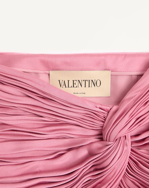Valentino - Satin Cady Mini Skirt - Vintage Rose - Woman - Skirts