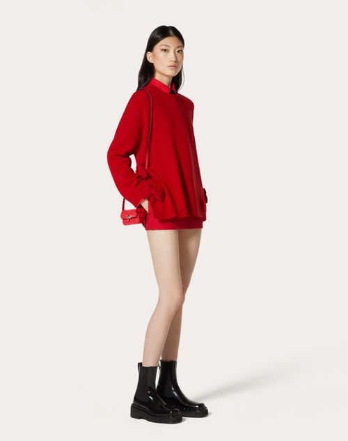 Valentino - Crepe Couture Skort - Red - Woman - Skirts