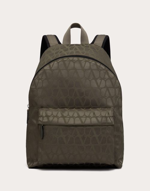 Valentino Garavani - Mochila Toile Iconographe De Tejido Técnico - Verde Militar - Hombre - Mochilas