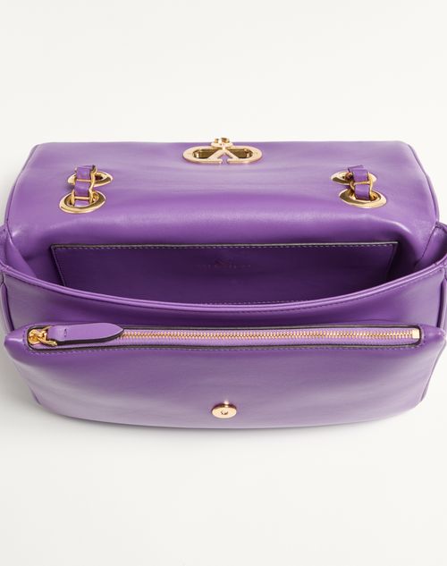 Valentino Garavani - Valentino Garavani Djuna Medium Chain Bag In Nappa Leather - Purple - Woman - Shoulder Bags