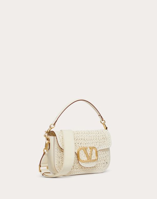 Valentino Garavani Alltime Woven Leather Shoulder Bag for Woman in 