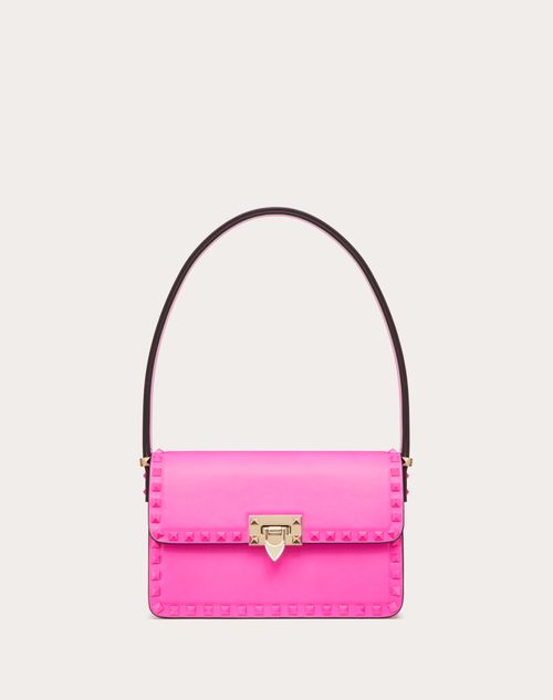 Valentino Garavani - Sac Porté Épaule Rockstud23 En Cuir De Veau Lisse - Pink Pp - Femme - Sacs Porté Épaule