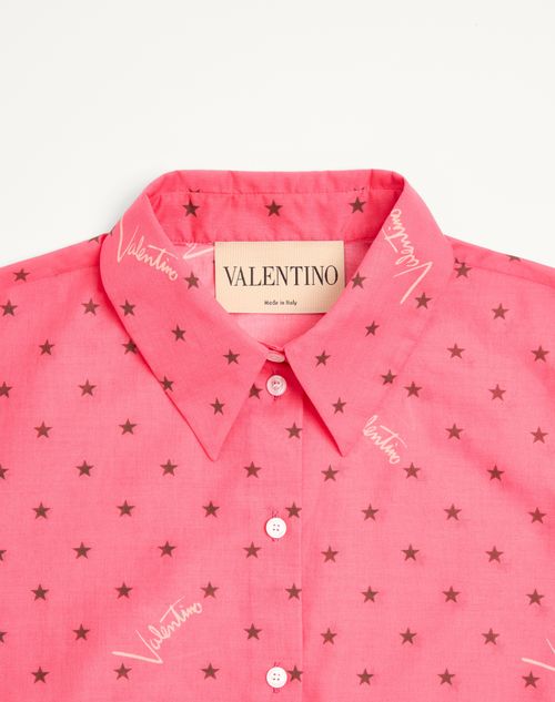 Valentino - Camicia  - Corallo/chocolate - Donna - Camicie E Top