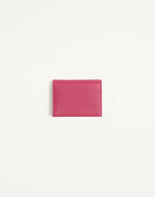 Valentino Garavani - Vlogo Signature Grainy Calfskin Wallet - Insolent - Woman - Wallets And Small Leather Goods