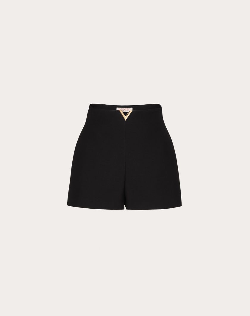 Valentino Handbags Shorts In Crepe Couture per Donna in Avorio | Valentino IT