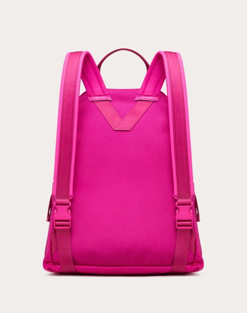 Vltn Nylon Backpack for Man in Pink Pp | Valentino US