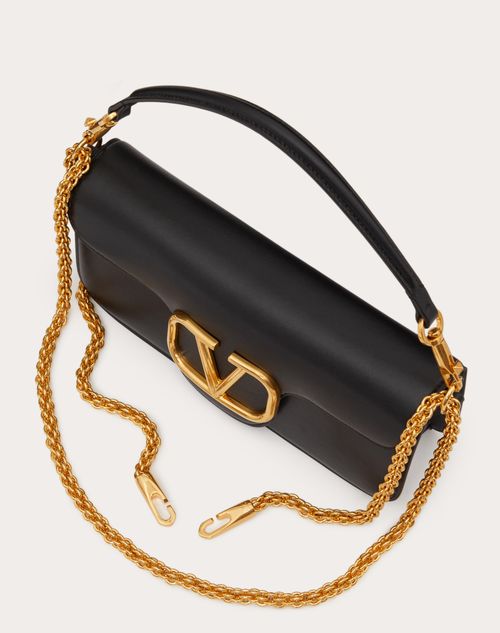 Valentino Loco Micro Calfskin Shoulder Bag With Chain (Shoulder bags,Chain  Strap)