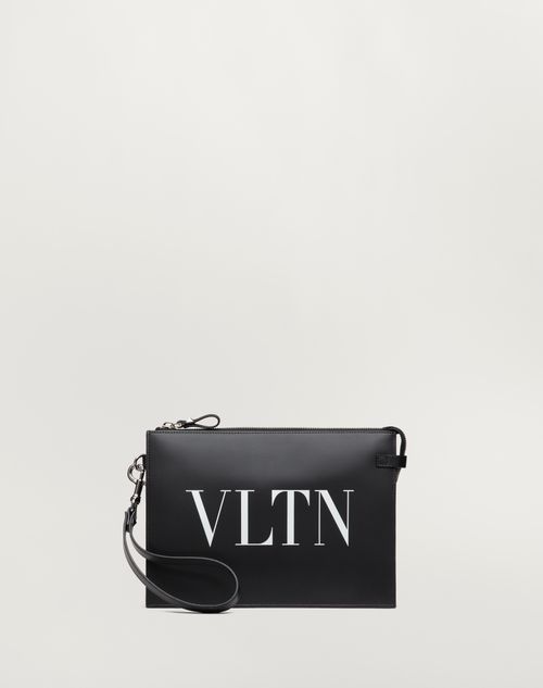 Valentino Garavani - Vltn カーフスキン ポーチ - ブラック - メンズ - クラッチ＆ポーチ