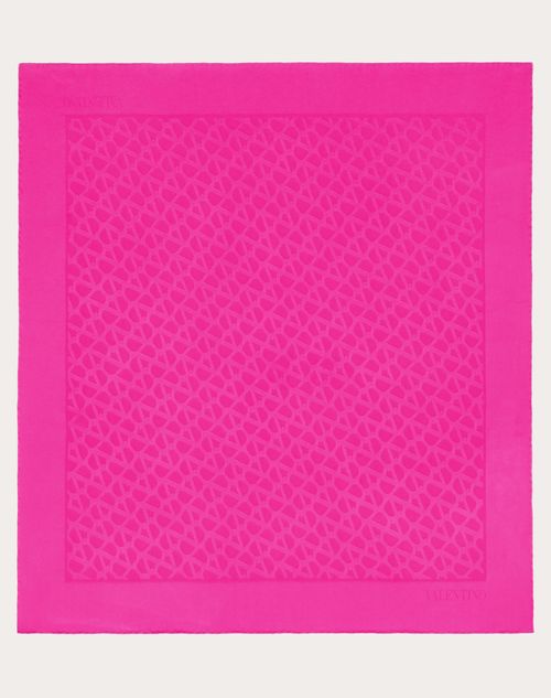 Valentino Garavani - Foulard Toile Iconographe En Soie - Pink Pp - Femme - Accessoires Textiles