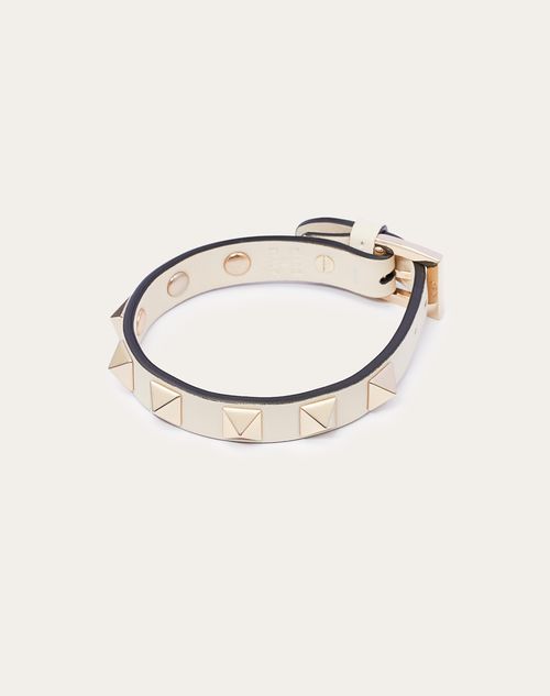 Rockstud Bracelet for Woman Light Ivory | Valentino US