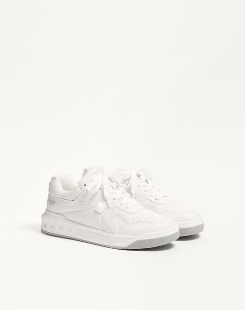 Valentino Garavani - One Stud Low-top Nappa Sneaker - White - Man - Trainers