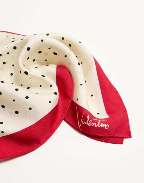 Valentino Garavani - Little Stars Silk Scarf - Vanilla/multicolour - Woman - Soft Accessories