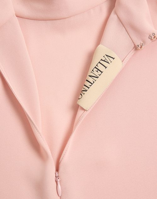Valentino - Georgette Top - Pink - Woman - Shirts And Tops