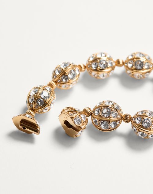 Valentino Garavani - Poetique Des Gouttes Metal And Swarovski® Crystal Bracelet - Gold/crystal - Woman - Fashion Jewelry