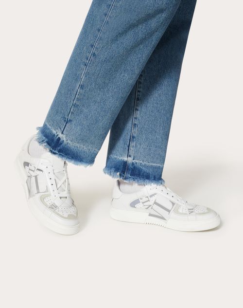 Valentino Garavani - Low-top Calfskin Vl7n Sneaker With Bands - White/ice - Man - Man View All