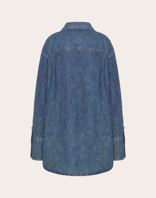 Valentino - Chambray Denim Dress - Denim - Woman - Denim