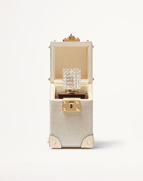 Valentino Garavani - Valentino Garavani Case For 100 Ml Perfume In Canvas And Calfskin With Metal Studs - Natural/ivory - Woman - Fragrances