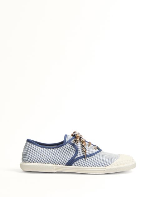 Valentino Garavani - Bay By Bay Canvas Sneaker - Baltic Blue - Woman - Sneakers