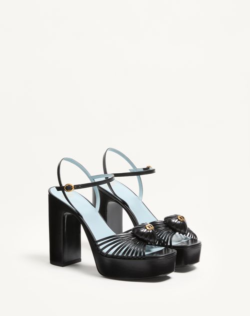 Valentino Garavani - Sandal Royal Platform Sandal In Kidskin 115mm - Black - Woman - Sandals