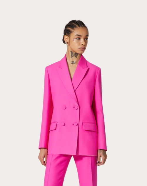 Pink hotsell crepe blazer