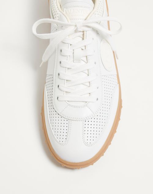 Valentino Garavani - Upvillage Low-top Sneaker In Perforated Nappa Leather - White - Man - Sneakers