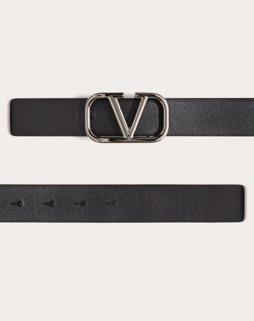 Vロゴ シグネチャー カーフスキン ベルト 30 Mm for メンズ Vロゴ シグネチャー カーフスキン ベルト 30 Mm for メンズ
