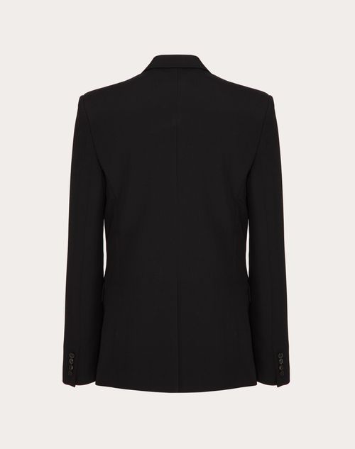 Valentino - Single-breasted Wool Jacket With All-over Toile Iconographe Pattern - Black - Man - Man Ready To Wear Sale
