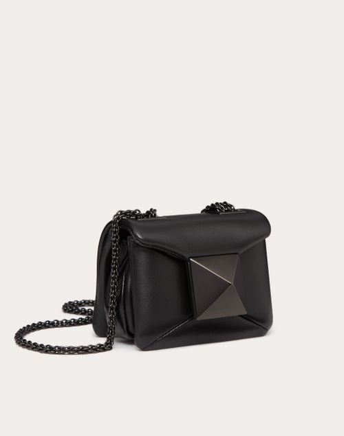 Valentino Garavani Outlet: One Stud Mini bag in quilted nappa leather -  Black