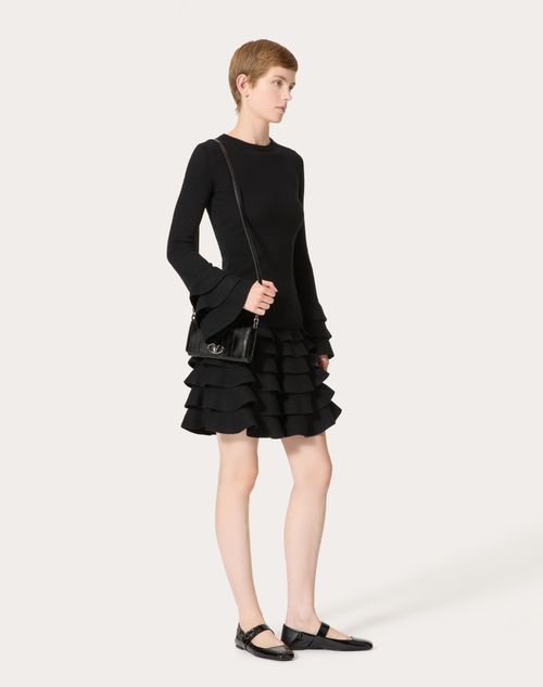 Valentino - Short Knit Skirt - Black - Woman - Skirts