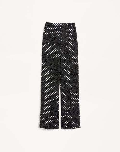 Valentino - Pantalones Con Estampado Plusdepois Supergran - Negro/abedul - Mujer - Pantalones Largos Y Cortos