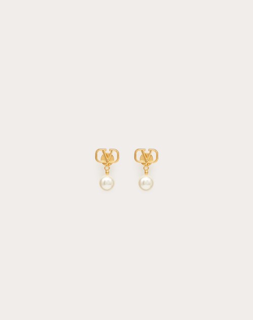 Valentino Garavani VLogo Signature pearl earrings - White