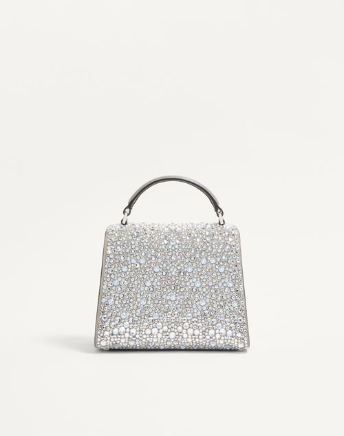 Valentino Garavani - Mini Vsling Handbag With Sparkling Embroidery - Crystal - Woman - Top Handle Bags