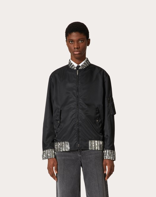 VALENTINO - Untitled Nylon Bomber Jacket