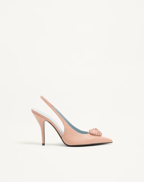 Valentino Garavani - Coeur Royal Slingback Pumps In Kidskin 100mm - Phard - Woman - Pumps And Slingbacks