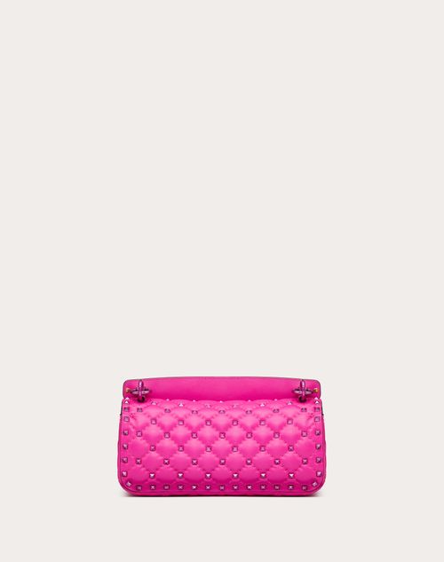 Valentino Pink Quilted Leather Small Rockstud Spike Chain Bag Valentino