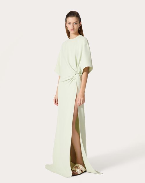 Valentino - Langes Kleid Aus Structured Couture - Minze - Frau - Neuheiten
