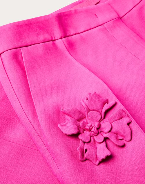 Crêpe Couture high-rise flared pants in pink - Valentino