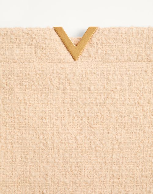 Valentino - Curly Wool Short Skirt - Birch - Woman - Skirts