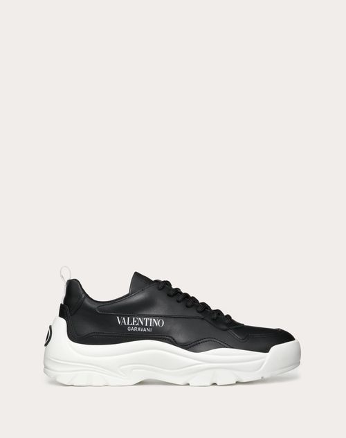 Valentino Garavani - Gumboy Sneaker In Calfskin - Black/white - Woman - Trainers
