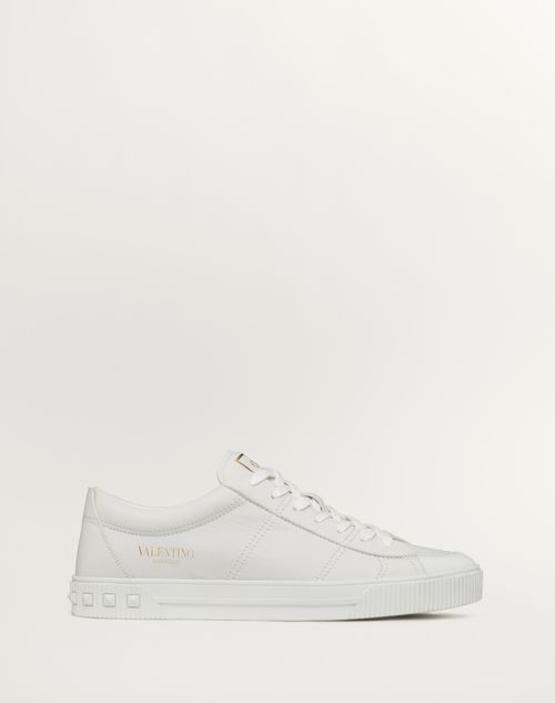 Valentino Garavani - Baskets Cityplanet En Cuir De Veau - Blanc - Homme - Baskets