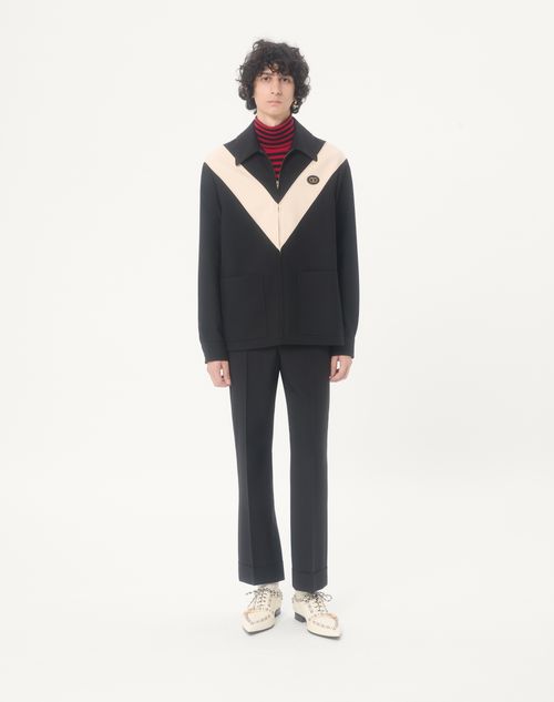 Valentino - Valentino Wool Trousers With Turn-ups - Black - Man - Pants And Shorts