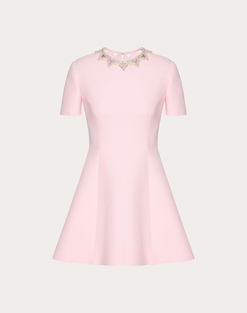 Valentino - Robe Courte Brodée En Crêpe Couture - Comfit - Femme - New Shelf - W Pap W1 Delicate