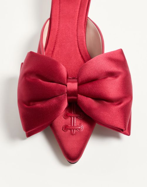 Valentino Garavani - Yolande Satin Mule 45mm - Red - Woman - Pumps And Slingbacks