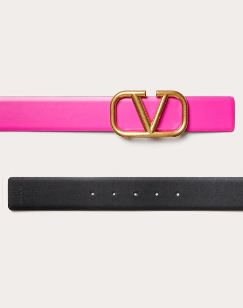 VALENTINO Go Logo reversible leather belt