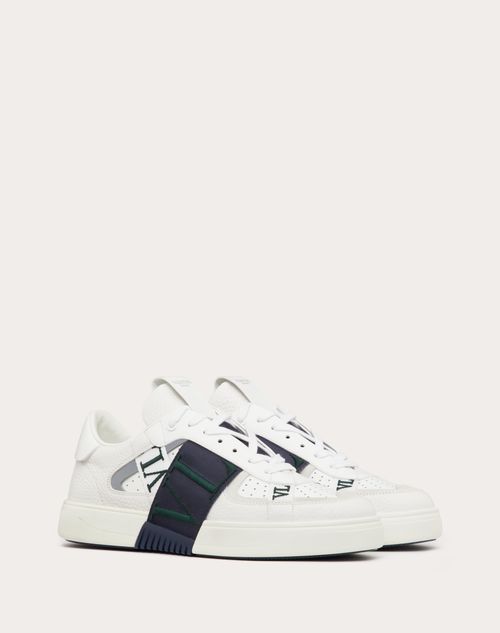 Valentino Garavani - Vl7n Low-top Calfskin Sneaker With Bands - White - Man - Man View All