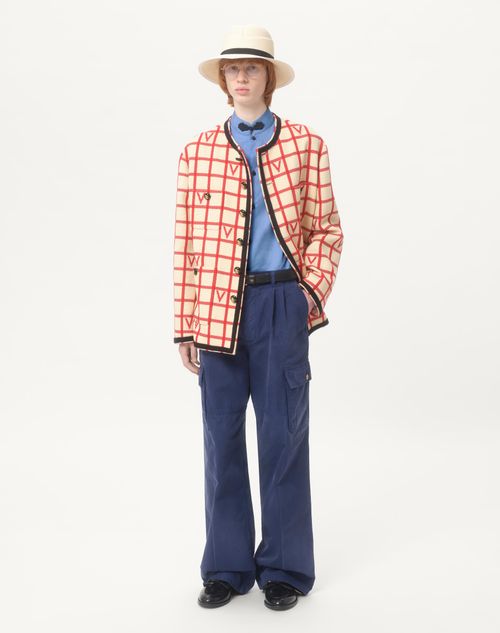 Valentino - Denim Cargo Trousers - Blue - Man - Denim