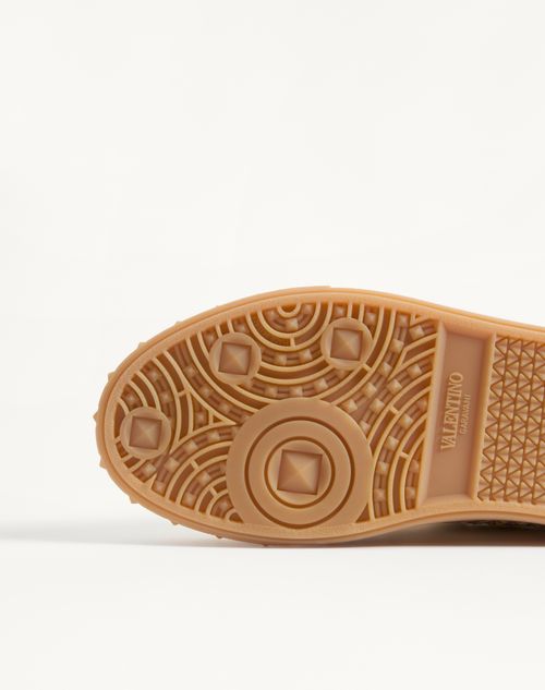 Valentino Garavani - Upvillage Trainer In Woven Raffia Fabric - Beige/butter - Woman - Trainers