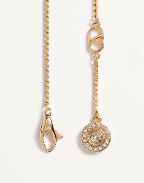 Valentino Garavani - Vlogo Signature Metal And Swarovski® Crystal Bracelet - Gold/crystal - Woman - Jewelry